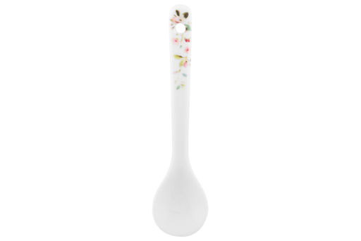 Сахарница 250 мл 9*9*10 см Яблоневый цвет на белом + ложка, NEW BONE CHINA - Elan gallery фото 8
