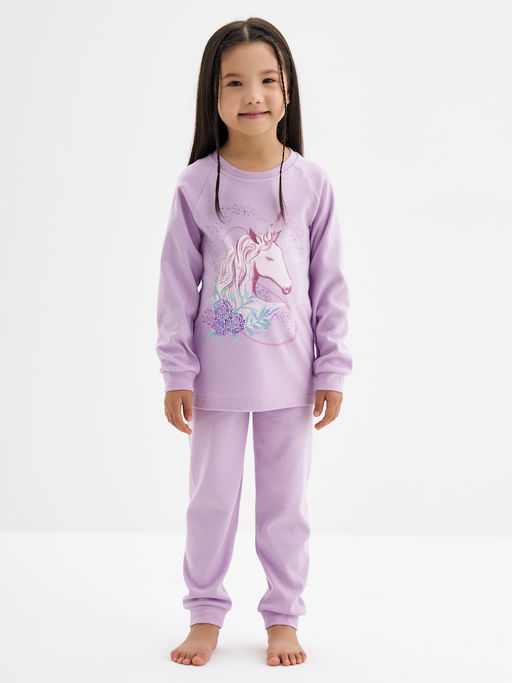 Сиреневая пижама для девочки с единорогом - Kogankids фото 6