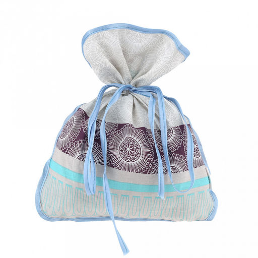 Эко-мешочек 25х30см "Нарния", на завязках, хлопок 100%, упаковка "классическая" ПП с подвесом 14,5х20см, "Домашняя мода" (Россия)