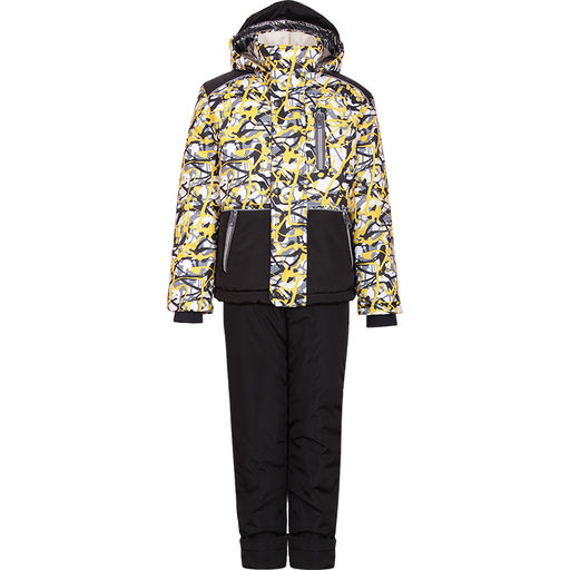 RODOS Утеплённый костюм для мальчика зима М-151 (Кляксы) Жёлтый