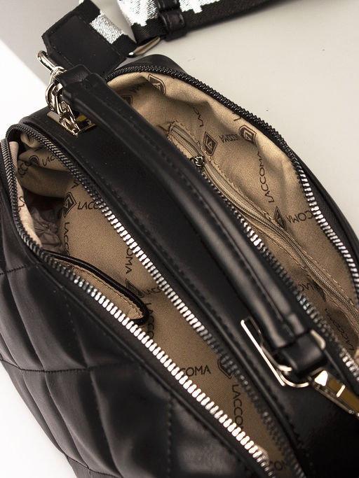 LACCOMA сумка Кристи-Ф826-черный эко кожа хлопок