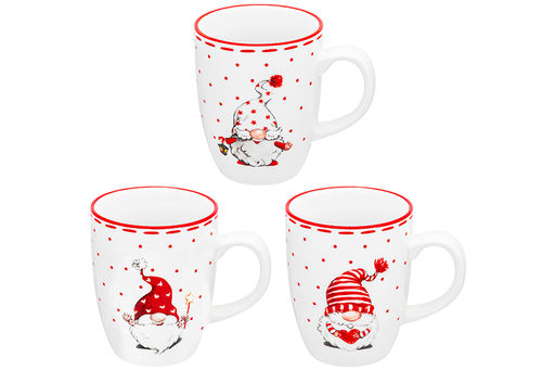 Набор 3 кружек 340 мл 11,5*8,2*10 см Весёлые гномики - Elan gallery фото 14