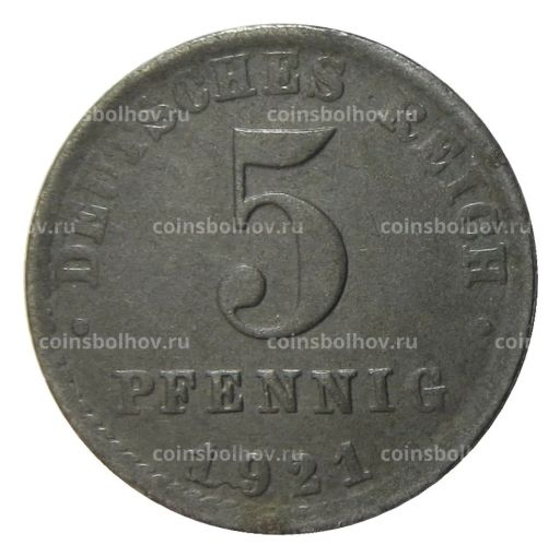 5 пфеннигов 1921 года A Германия