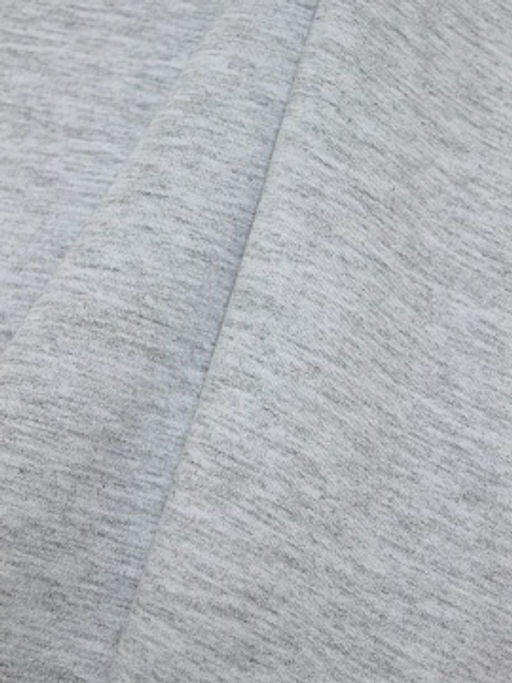 Футер 2-х нит. петля цв.Св.серый меланж, ш.1.9м, Пенье, хл-94%, лайкра-6%, 240гр/м.кв - Купава фото 5