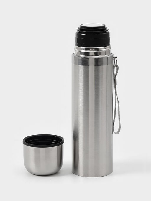 Термос гильза Мастер К, 500 мл, сохраняет тепло 10 ч, нержавеющая сталь, цвет хром