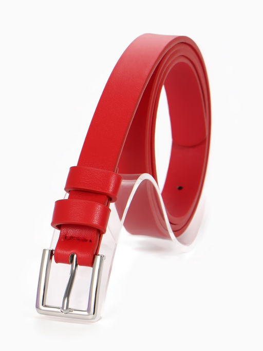 Ремень женский, 1 прокол, пряжка металл, 1.8×105 см, красный