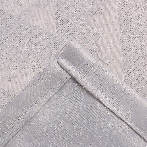 Скатерть Этель Линии цв.серебро, 142*283 +/-3 см, 115 10 гр,100% п/э  фото 8