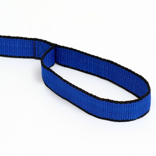 Поводок 2 м х 2,5 см, сине-чёрный - Пижон фото 3