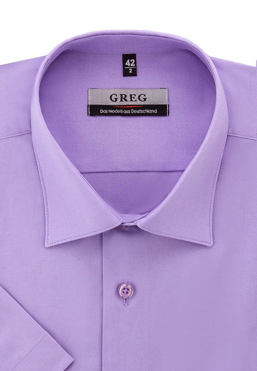 Сорочка мужская короткий рукав GREG 720/107/3823/Z STRETCH
