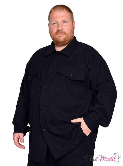 Рубашка-ветровка Модель №2007 размеры 44-84 - Plusmoda фото 2