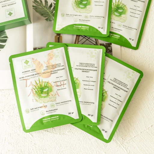 Маска Гидрогелевая Алоэ, Коллаген и Растительные Экстракты THAI TALAY 30 мл фото 16