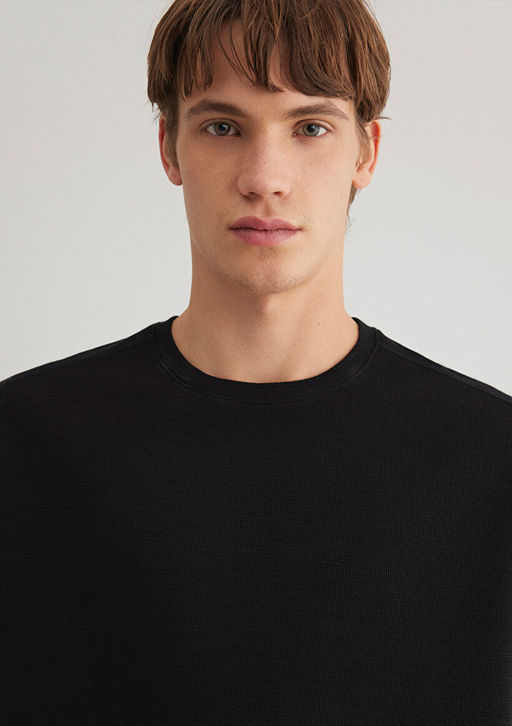 Siyah Tisort - Mavi фото 5