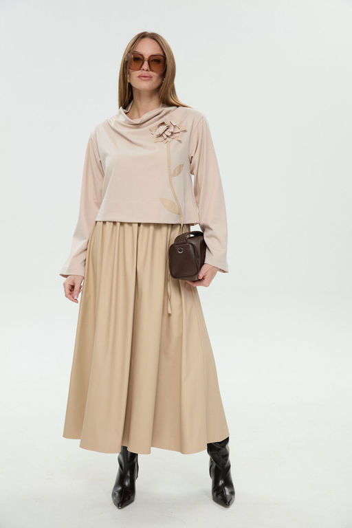 Платье NIKVA н924-13 капучино  фото 8