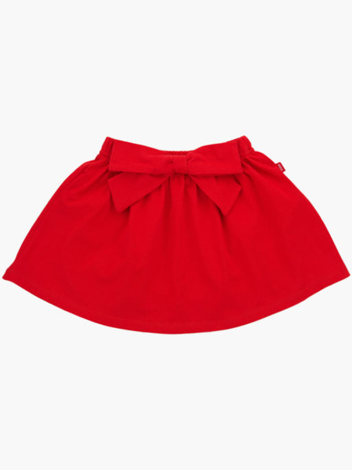 Юбка однотонная с бантом UD 7600 красный - Mini maxi фото 8