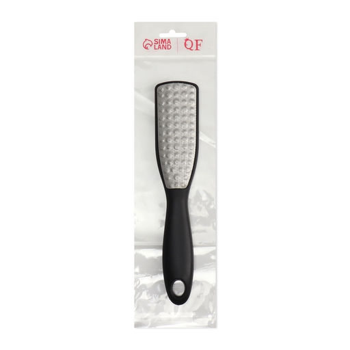 Пилка для пяток, трапеция, лазерная, двусторонняя, 24.5 см, чёрная