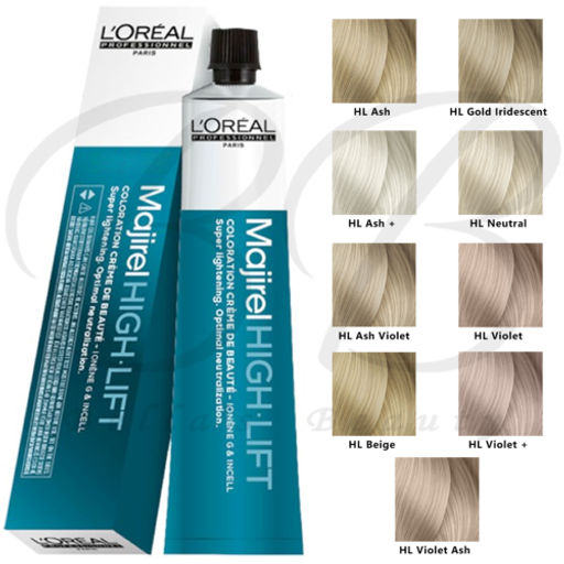 Majirel High Lift Перламутрово-Пепельный (Violet Ash) , 50 мл Суперосветляющая стойкая крем-краска - Loreal professionnel фото 2