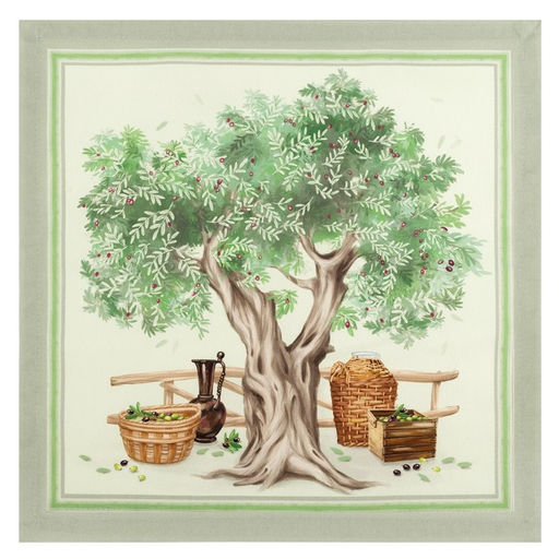 Набор кухонный «Этель» Olivia, скатерть 180×145 см +/- 3 см, салфетки 40×40 см - 8 шт., 100% хлопок