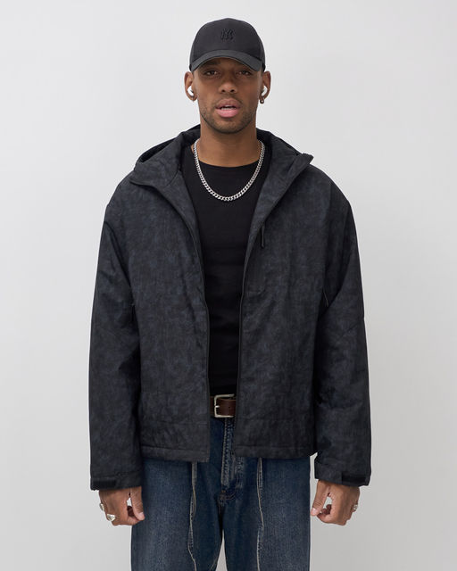 Куртка спортивная мужская весна осень черного цвета 25470Ch - Mtforce фото 12