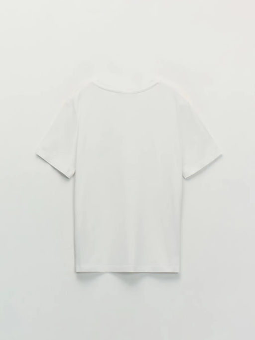 Футболка из хлопка с принтом / Zarina фото 8