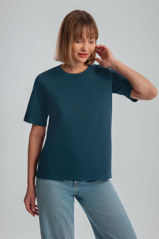 Арт. 3176/10 Футболка женская 44-52 (5 шт) Цвет:изумрудный - Калинка фото 6