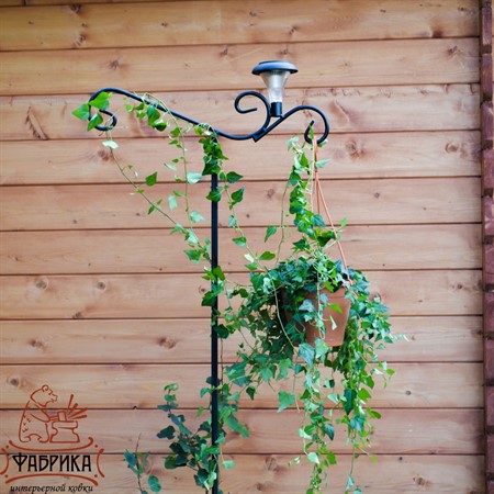 Шпалера для сада 57-302 с фонарем - Фабрика интерьерной ковки фото 4