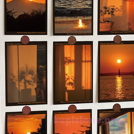 Набор карточек Sunset on a trip - Купи слона фото 2