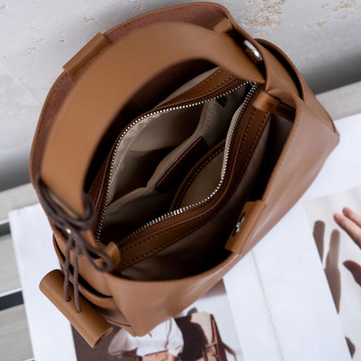 Женская сумка, кожа, MIRONPAN 26006 Светло-коричневый