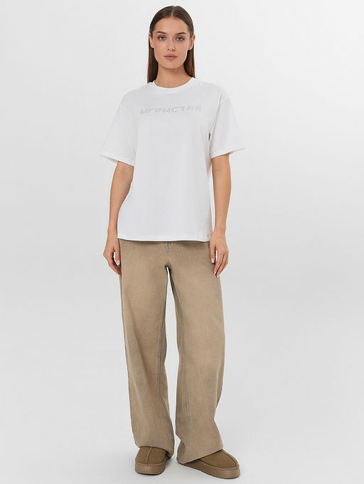 Футболка женская белая с надписью Игристая - Mark formelle фото 3