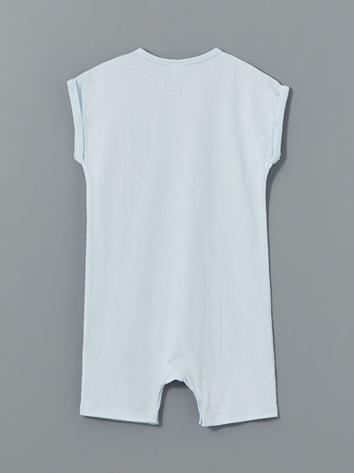 Bisiklet Yaka Erkek Bebek Penye Tulum