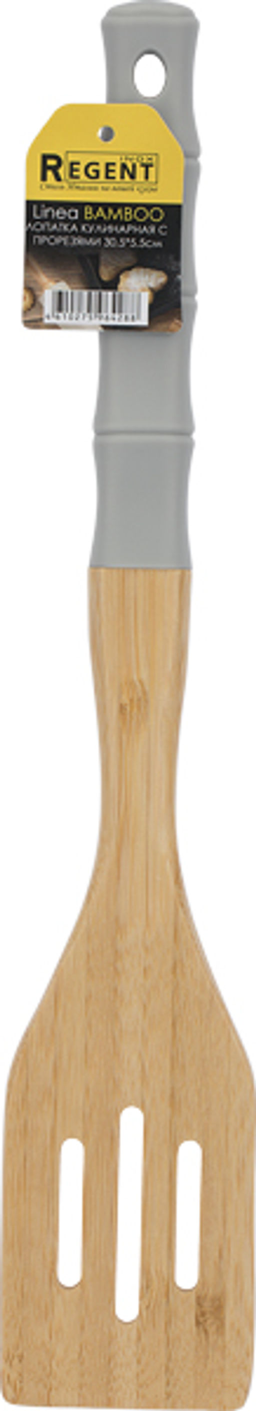 Лопатка кулинарная с прорезями 30,5*5,5см Linea BAMBOO 74-202 - On фото 2