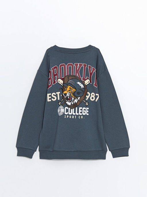 Bisiklet Yaka Erkek ?ocuk Sweatshirt - Waikiki фото 3