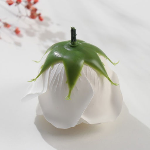 Цена за 25 шт. Мыльные лепестки для ванны «Бутон королевской розы. Белый», подарочный, 7×7×6 см