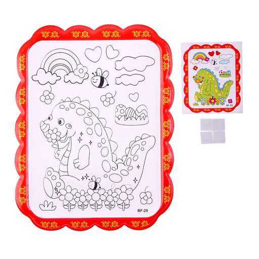 Набор для творчества: гравюра и раскраска объёмная из пластика Динополис - Школа талантов фото 2