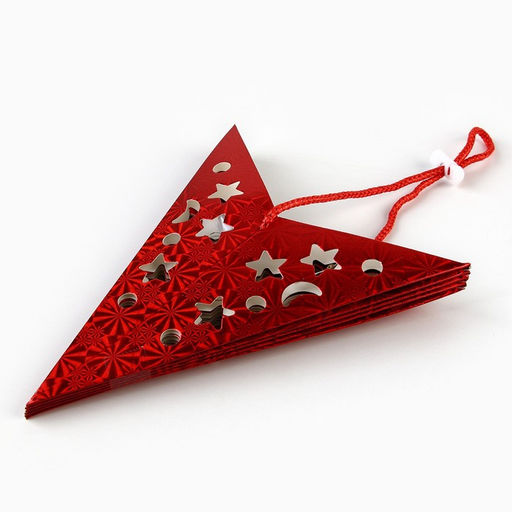 Новогоднее ёлочное украшение звезда с гирляндой «Бой курантов», 45×45 см, модель G-15