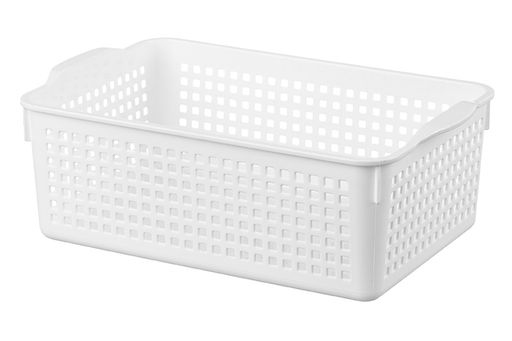 Корзинка с крышкой 3,8 л 29,5*18,5*10,5 см "Лофт" белая (модель 6431/06)