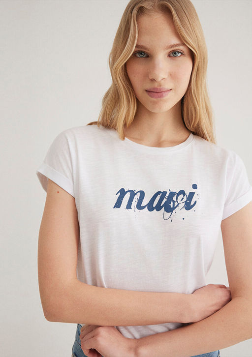 Mavi Logo Bask?l? Beyaz Tisort  фото 2
