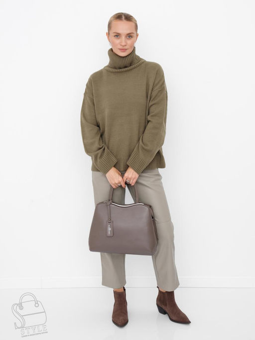 Сумка женская кожаная 9844Y d.apricot Polina&Eiterou в Новосибирске