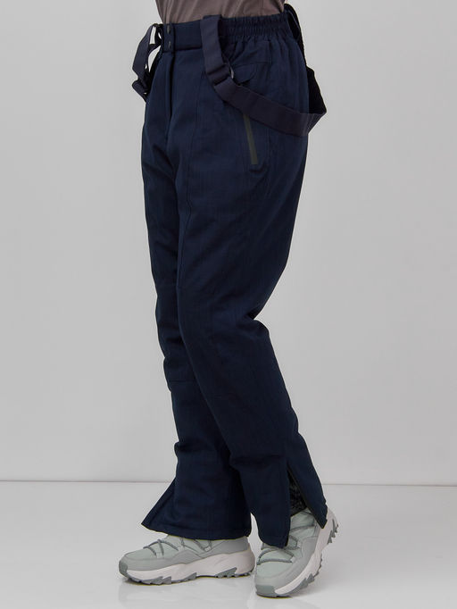 Полукомбинезон утепленный женский большого размера темно-синего цвета 666_1TS - Chunmai фото 2