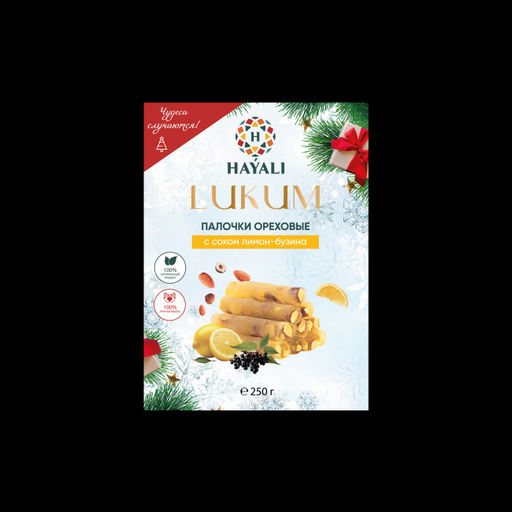 Ореховые палочки с лимоном и бузиной, 250г