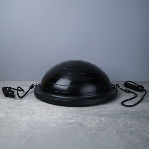 Полусфера балансировочная BOSU 46см Woohooo Drops эспандер, насос/ черный / B46Dr-BL/ уп5 - ГалеонТрейд фото 3