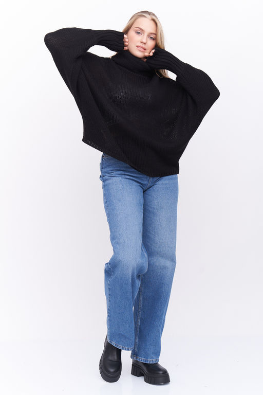 Джемпер Д 2945/черный - Текстильная мануфактура фото 5