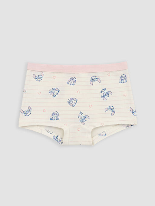 Stitch ve Angel Bask?l? K?z ?ocuk Boxer 3l? - Waikiki фото 2
