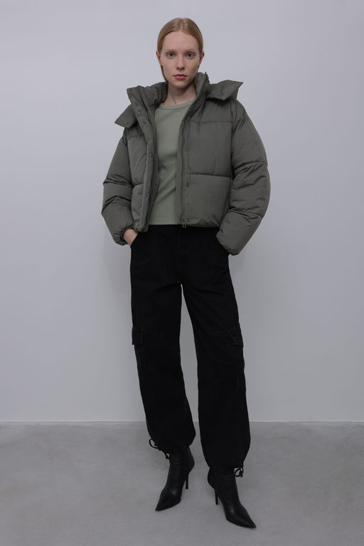 Стеганая куртка c капюшоном - Incity фото 12