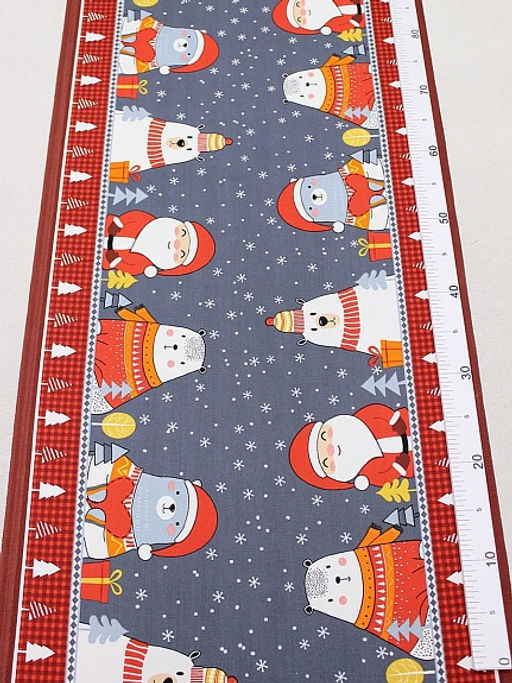 Дорожка В гостях у Санты - ночь, ш.0.5м, хлопок -100%, 228гр/кв.м - Купава фото 4