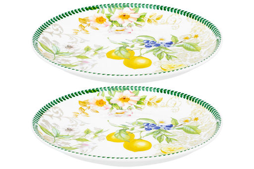 Набор тарелок 2 пр. 16*16*2 см, Лимоны NEW BONE CHINA - Elan gallery фото 5