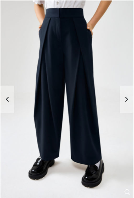 ACOOLA / Брюки детские для девочек Teacher черный-синий фото 2