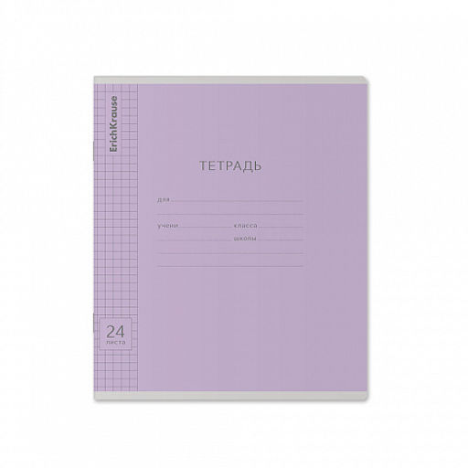 Цена за 160 шт. Тетрадь школьная ученическая ErichKrause Классика Visio ассорти, 24 листа, линейка (в плёнке по 10 шт.) фото 7