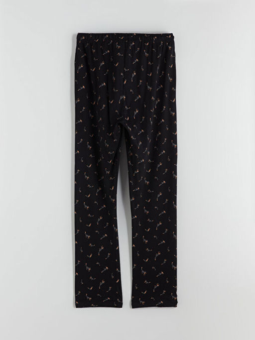 Standart Kal?p Bask?l? Erkek Pijama Alt