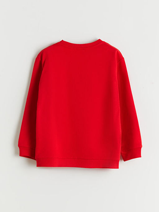 Bisiklet Yaka Atat?rk Bask?l? Erkek ?ocuk Sweatshirt