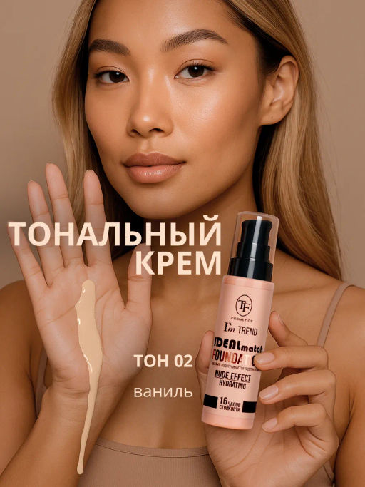 TF Крем тональный IDEAL MATCH Im TREND тон 02 ваниль